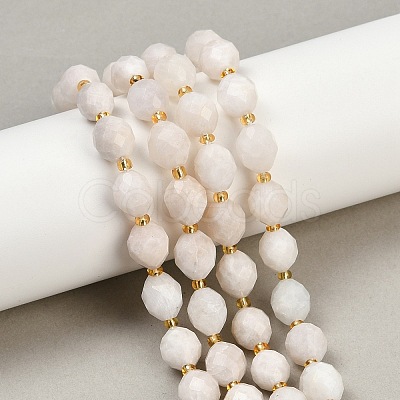 Natural White Moonstone Beads Strands G-N342-149I-13-1