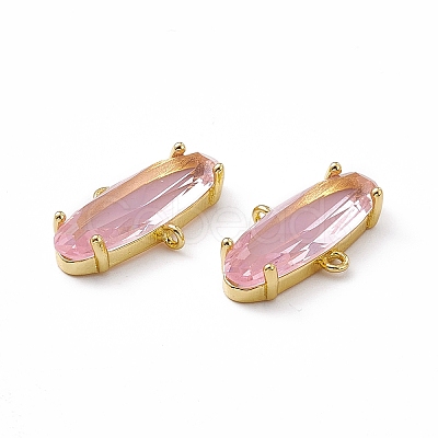 Rack Plating Brass Connector Charms KK-M231-15G-F-1