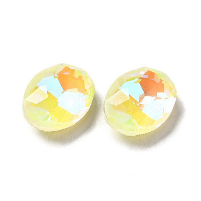 Mocha Fluorescent Style Glass Rhinestone Cabochons X-GGLA-M005-01A-226MK-1