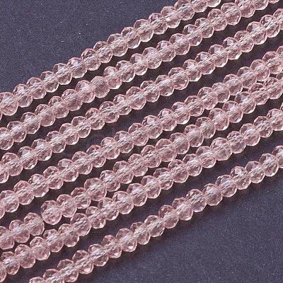 Transparent Glass Beads Strands X-GLAA-R135-2mm-12-1