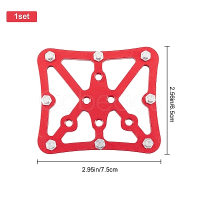 Bicycle Aluminum Alloy Flat Self Locking Pedal TOOL-WH0132-12B-1