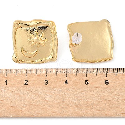 304 Stainless Steel Stud Earrings EJEW-D309-01G-1