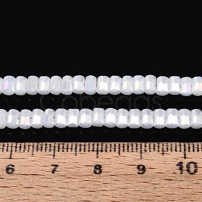 Electroplate Imitation Jade Glass Beads Strands EGLA-N022-09A-D03-1