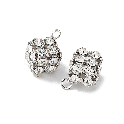Brass Rhinestone Pendants KK-U057-01P-01-1