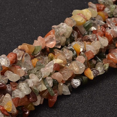 Chip Natural Rutilated Quartz Bead Strands X-G-L454-08-1