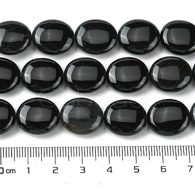 Natural Black Onyx(Dyed & Heated) Beads Strands G-K365-B12-03-1