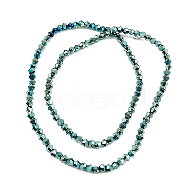Transparent Electroplate Glass Beads Strands EGLA-A039-T3mm-UA06-1
