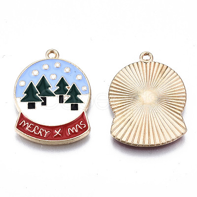 Eco-Friendly Alloy Enamel Pendants ENAM-Q437-065-NR-1