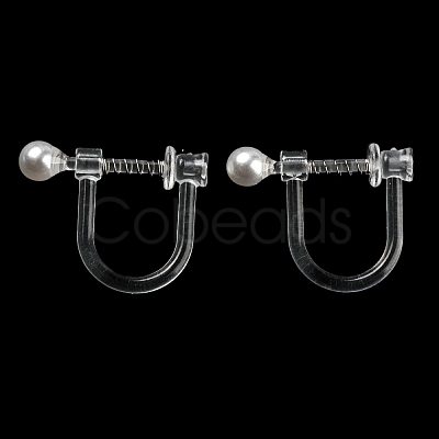 Resin Clip-on Earring Findings FIND-H046-08-1