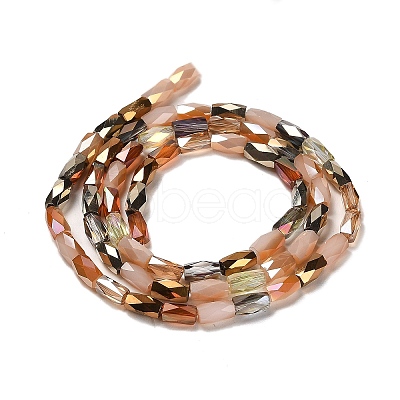 Electroplate Glass Beads Strands EGLA-D030-07B-1