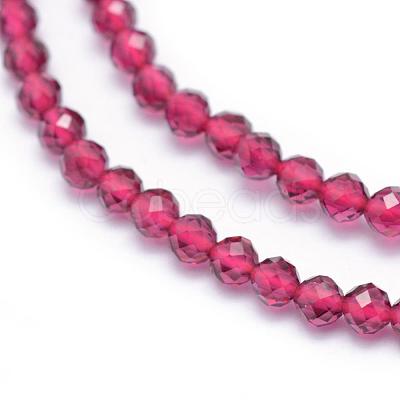 Natural Garnet Beads Strand G-E411-31-2mm-1