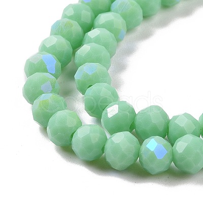 Electroplate Glass Beads Strands EGLA-A034-P2mm-B22-1