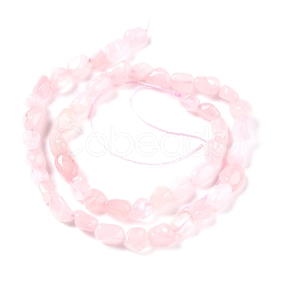 Natural Madagascar Rose Quartz Beads Strands G-G018-13-1