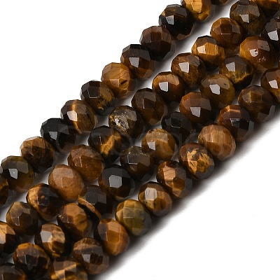 Natural Tiger Eye Beads Strands G-N0179-03-6x4mm-01-1