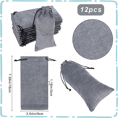 12Pcs Velvet Glasses Storage Drawstring Bag ABAG-BBC0001-16E-1