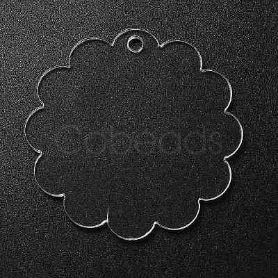 Transparent Acrylic Blank Pendants TACR-Z003-01C-1