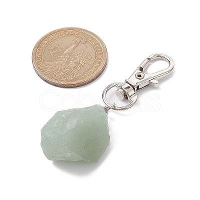 5Pcs 5 Styles Nuggets Gemstone Pendant Decoraiton HJEW-JM01435-S-1