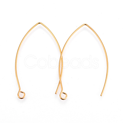 304 Stainless Steel Earring Hooks X-STAS-F191-02G-A-1