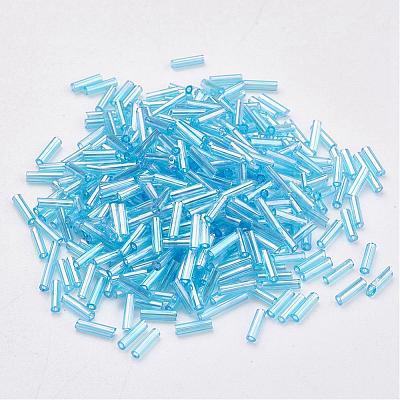 Glass Bugle Beads SEED-E001-9mm-163-1