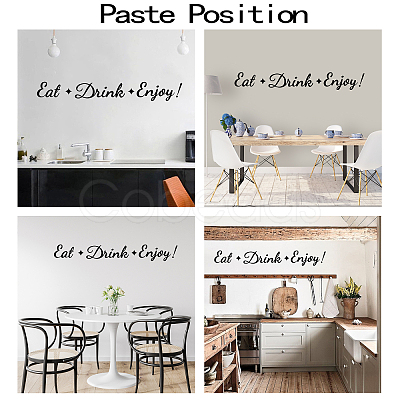 PVC Quotes Wall Sticker DIY-WH0200-072-1