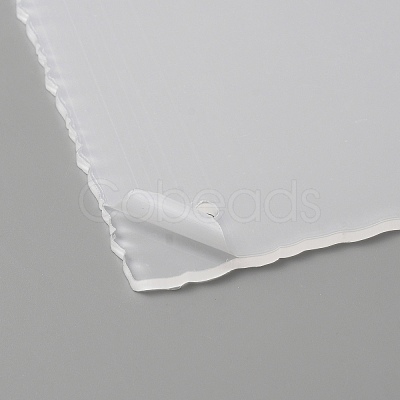 Rectangle Transparent Acrylic Nail Art Display Board ODIS-WH0017-076B-1