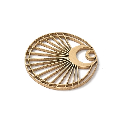 201 Stainless Steel Filigree Pendants STAS-K298-06G-1-1