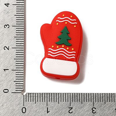 Christmas series Silicone Beads SIL-S006-01G-1