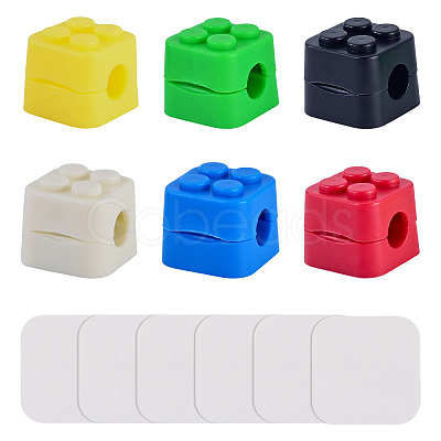 6Pcs PP Plastic Cable Organizers Clips AJEW-TADJ0001-35-1
