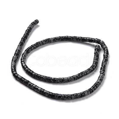 Natural Snowflake Obsidian Beads Strands G-P468-05-1