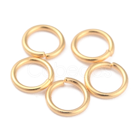Rack Plating Brass Open Jump Rings KK-O139-18G-G-1