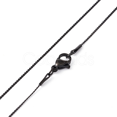 304 Stainless Steel Serpentine Chain Necklace for Men Women X-NJEW-G076-01C-EB-1