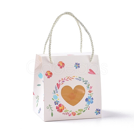 Rectangle Paper Gift Boxes with Handle Rope CON-B010-04D-1
