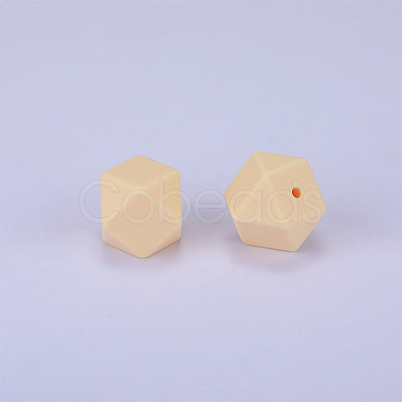 Hexagonal Silicone Focal Beads SI-JX0020A-20-1