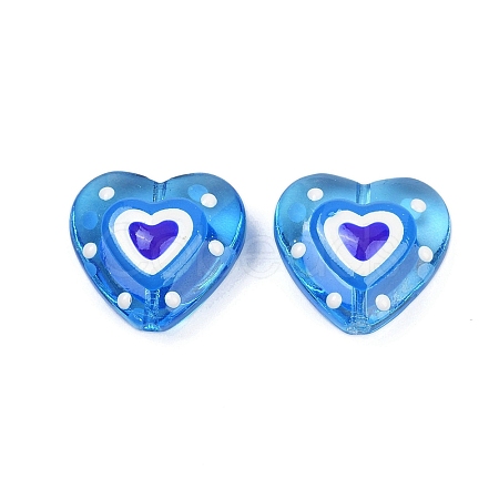 Handmade Lampwork Beads Strands LAMP-R004-06B-09-1