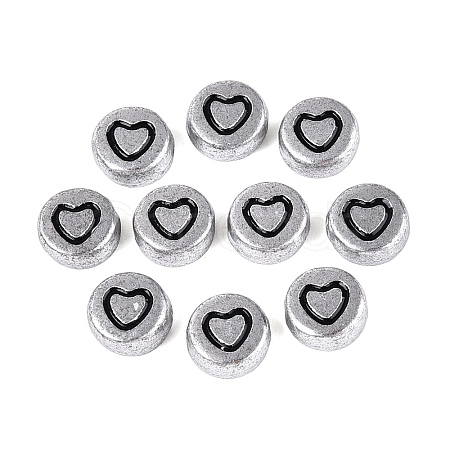Plating Opaque Acrylic Beads AC-N167-05AS-1