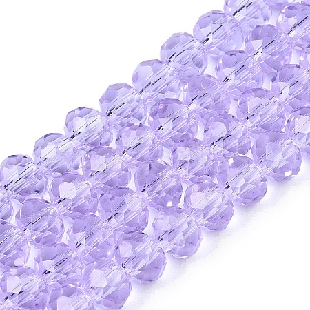 Transparent Glass Beads Strands GLAA-T023-4mm-B01-1