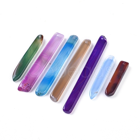 Natural Agate Pendants G-I264-01-1