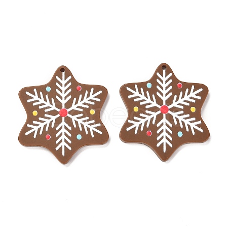 Christmas Theme 3D Printed Resin Pendants RESI-I036-07-1