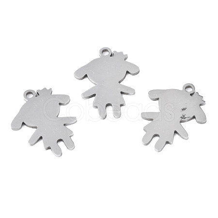 Non-Tarnish 201 Stainless Steel Pendants STAS-T044-271P-1