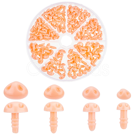 150Pcs 4 Style Plastic Doll Safety Noses DIY-GA0004-65-1