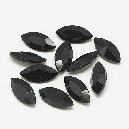 Pointed Back Glass Rhinestone Cabochons RGLA-T083-4x8mm-02-1
