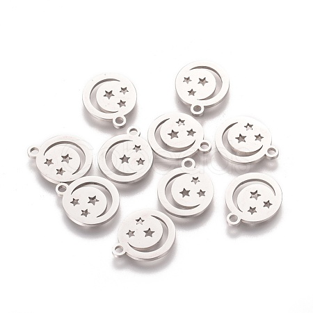 Non-Tarnish 304 Stainless Steel Charms STAS-Q201-T106-1