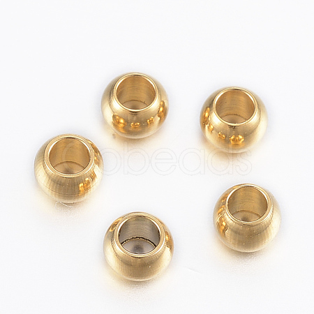 Ion Plating(IP) 304 Stainless Steel Beads X-STAS-H394-02G-1