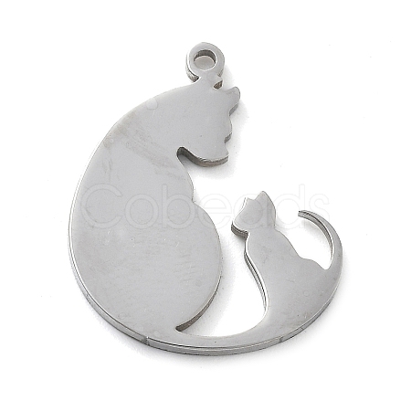 304 Stainless Steel Pendants STAS-I327-02P-01-1