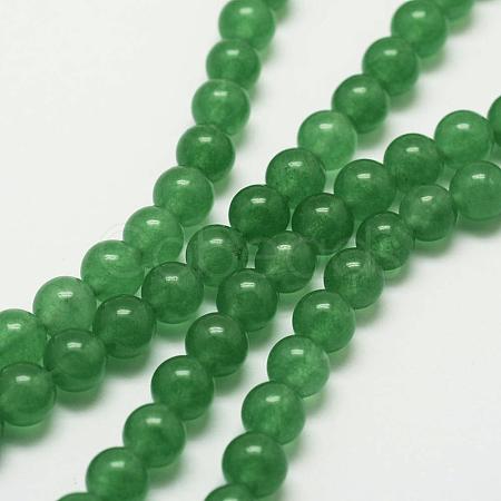 Natural Green Aventurine Bead Strands G-P281-01-8mm-1