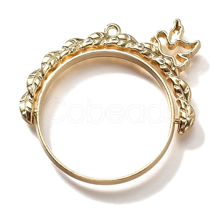 Alloy Open Back Bezel Pendants PALLOY-I223-03LG-1