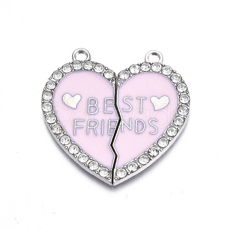 Alloy Enamel Split Pendant ENAM-S130-25G-1