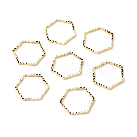 Brass Linking Rings KK-F831-013C-G-RS-1