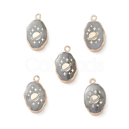 Natural Labradorite Pendants X-G-K333-01L-1