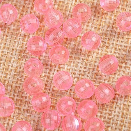 Transparent Acrylic Beads TACR-NH0001-H-06-1